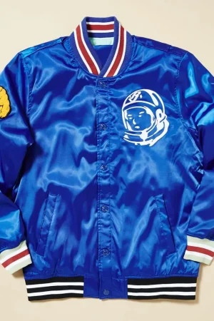 BB Starchild BBC Black and Blue Satin Jacket