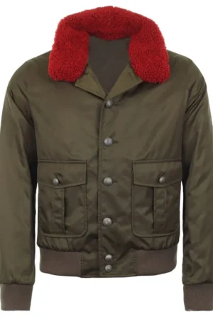 The Voice Pharrell Williams Green Twill Nylon Jacket