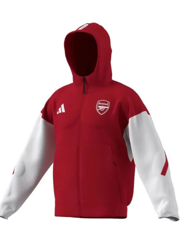 Arsenal 2025-26 Anthem Red Full-Zip Jacket Arsenal 2025-26 Anthem Red Full-Zip Jacket