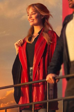 Sarah A Big Bold Beautiful Journey Margot Robbie Red Blazer Coat