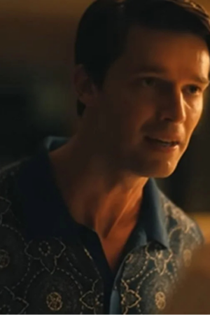 The White Lotus S03 Patrick Schwarzenegger Medallion Print Shirt