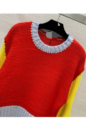 The Room Next Door Tilda Swinton Colorblock Sweater