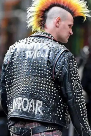 Caught Stealing 2025 Matt Smith Studded Leather Jacket