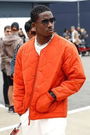 F1 The Movie Damson Idris Orange Jacket