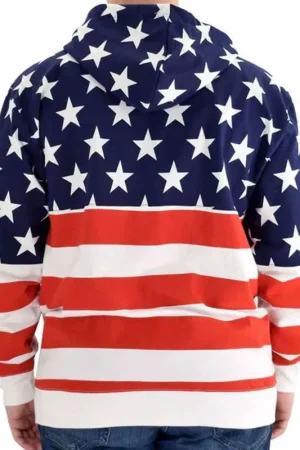 Independence Day Flag Unisex Fleece Hoodie