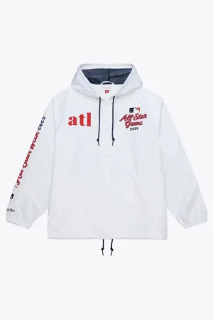 MLB All-Star Game 2025 White Windbreaker Jacket