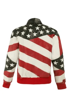 US Independence Day Bomber Leather Jacket