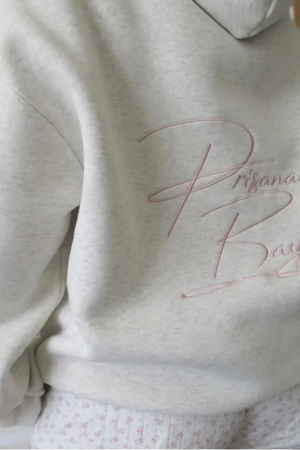 PrisanaBay Grey Bow Hoodie