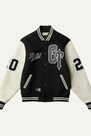 Geedup x Trapstar Letterman Black Varsity Jacket