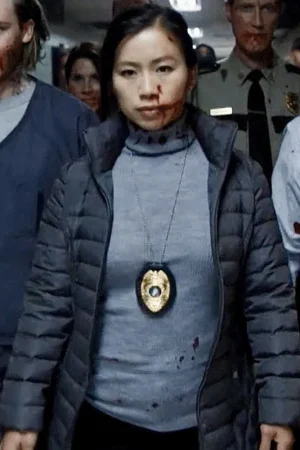Annie Chang Peacemaker Grey Puffer Jacket