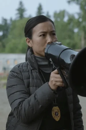 Annie Chang Peacemaker Grey Puffer Jacket