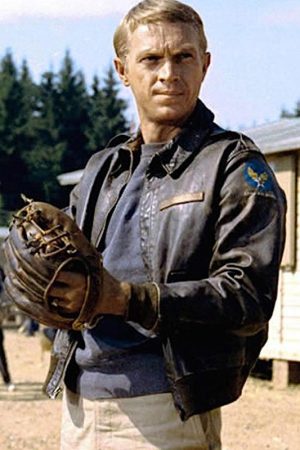 The Great Escape Steve McQueen Black Leather Jacket