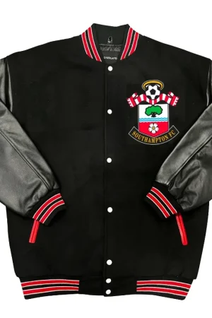 Premier League Southampton F.C. Leather Varsity Jacket