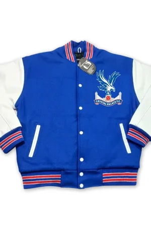 Crystal Palace F.C. Blue Wool Varsity Jacket