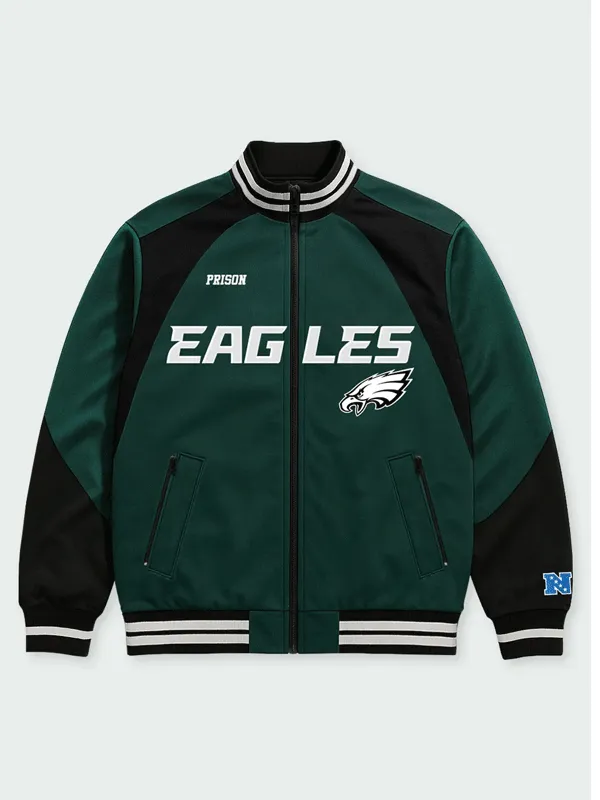 NFL Philadelphia Eagles Green Bomber Jacket NFL Philadelphia Eagles Green Bomber Jacket