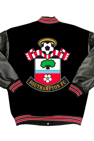 Premier League Southampton F.C. Leather Varsity Jacket
