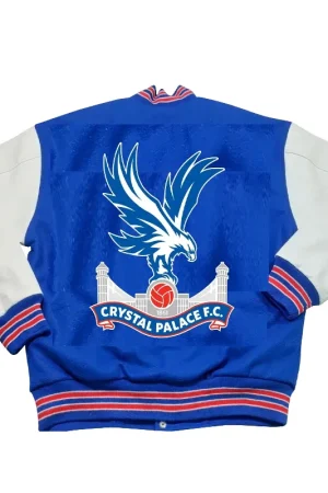 Crystal Palace F.C. Blue Wool Varsity Jacket