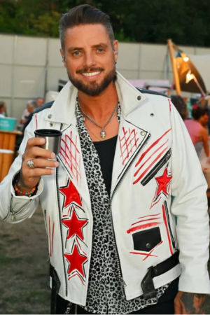 Keith Duffy Flackstock Festival 2025 Leather Jacket