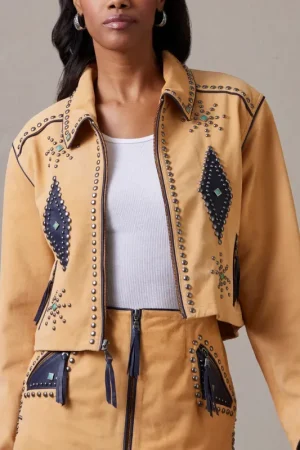 Womens Rodeo Hand Suede Jacket