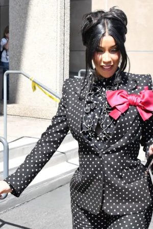 Cardi B Alhambra 2025 Polka Dots Blazer