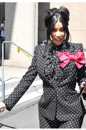 Cardi B Alhambra 2025 Polka Dots Blazer