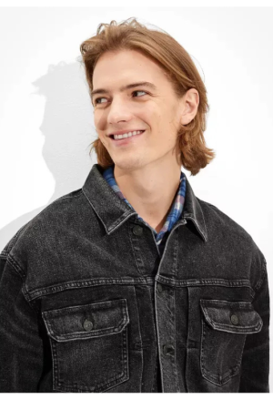 AE Black Denim Jacket