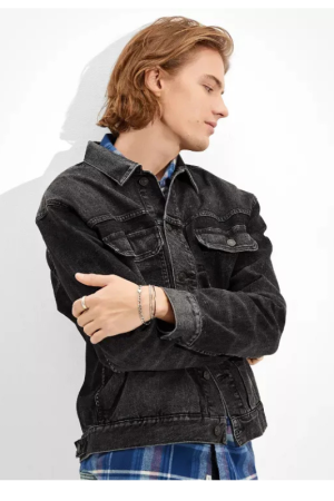 AE Black Denim Jacket