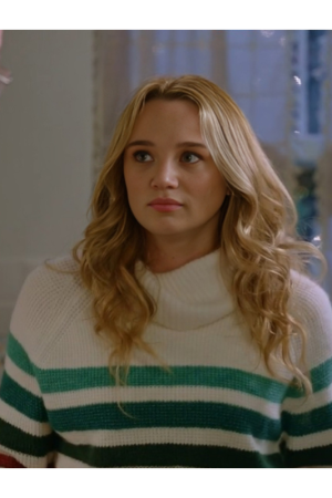 Holiday Touchdown: A Chiefs Love Story Hunter King Striped Sweater
