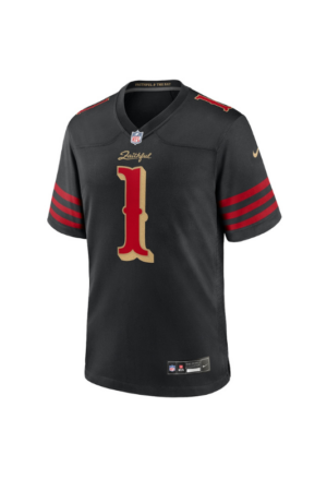 Men's Nike Ricky Pearsall Black San Francisco 49ers 2025 Rivalries Collection Game Jersey