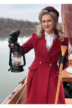 A Newport Christmas 2025 Ginna Claire Mason Red Coat
