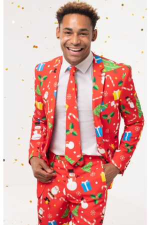 Festive Fun Red Christmas Suit