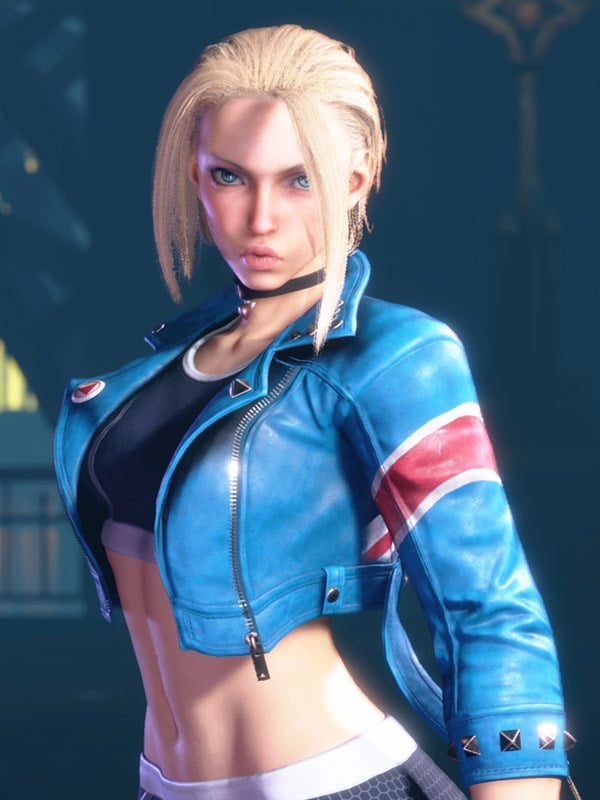 Cammy Street Fighter 6 Blue Biker Jacket Cammy Street Fighter 6 Blue Biker Jacket