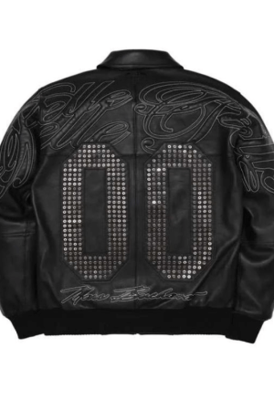 Opium Classic 00 Leather Bomber Jacket