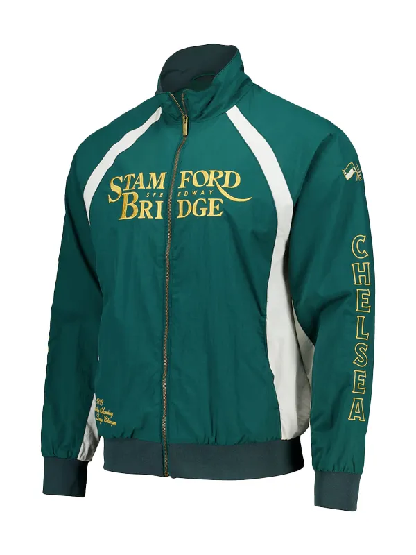 Chelsea Stamford Bridge Speedway Green Track Jacket Chelsea Stamford Bridge Speedway Green Track Jacket