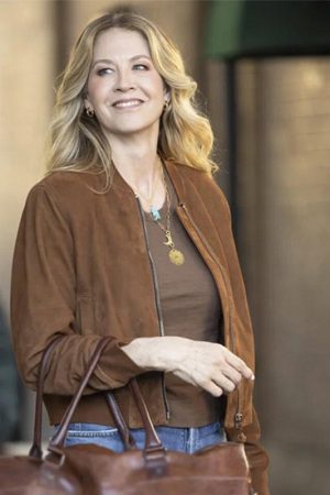 Eve Drake Shifting Gears S02 Suede Bomber Jacket