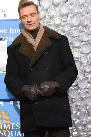 Discover the latest fashion from the 2026 Press Junket featuring Ryan Seacrest in a stylish peacoat. Elevate your wardrobe with this iconic look!