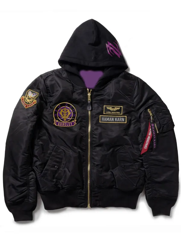 Mobile Suit Gundam ZZ Haman Karn MA-1 NATUS Flight Jacket Mobile Suit Gundam ZZ Haman Karn MA-1 NATUS Flight Jacket