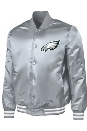 NFL Philadelphia Eagles Adaptive Grey Varsity Jacket