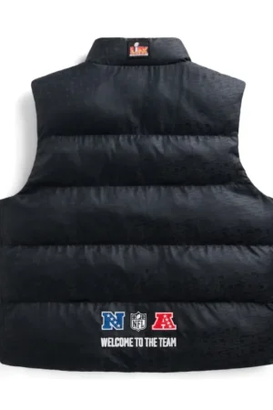 NFL Super Bowl LIX Unisex Black Puffer Vest