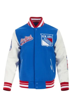 NHL New York Rangers Wool Varsity Jacket