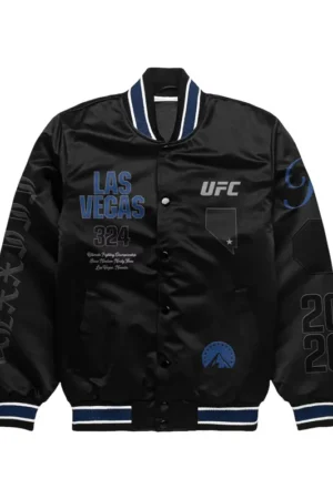UFC 324 Las Vegas Black Bomber Jacket