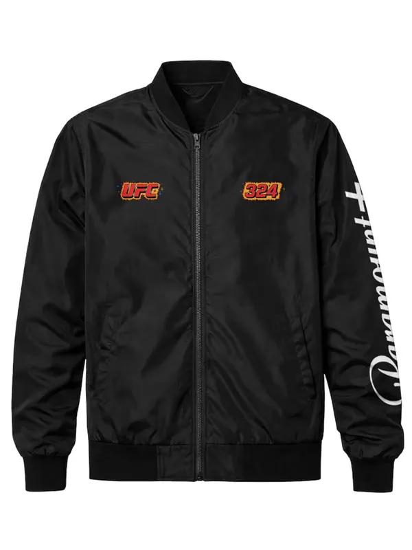 UFC 324 Old Vegas x Paramount Black Track Jacket UFC 324 Old Vegas x Paramount Black Track Jacket