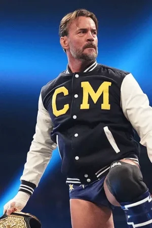 WWE CM Punk Steiner Bros Varsity Jacket