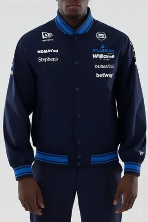 Carlos Sainz Williams F1 Blue Varsity Jacket
