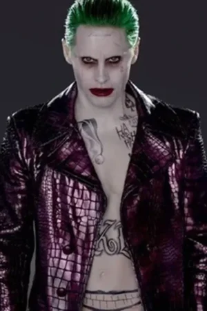 Jared Leto Suicide Squad Purple Trench Coat