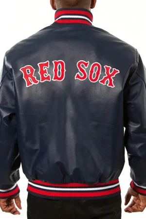 MLB Boston Red Sox Leather Varsity Jacket