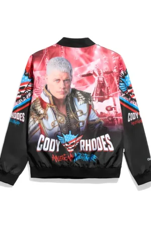 WWE Cody Rhodes Black Varsity Jacket