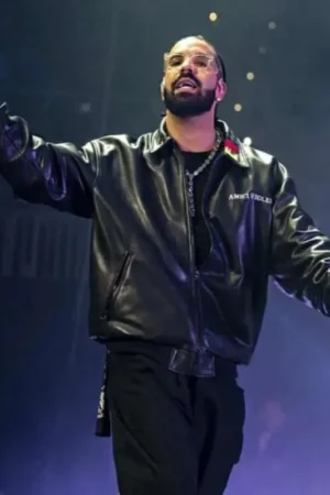 Rapper Drake Amici Violente Leather Jacket
