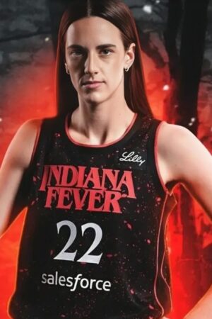 Caitlin Clark Indiana Fever Stranger Things Black Jersey