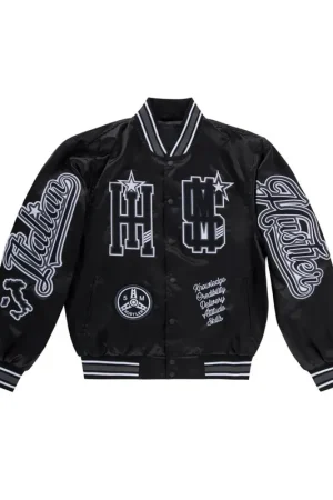 Guè Pequeno Italian Hustler Black Bomber Jacket